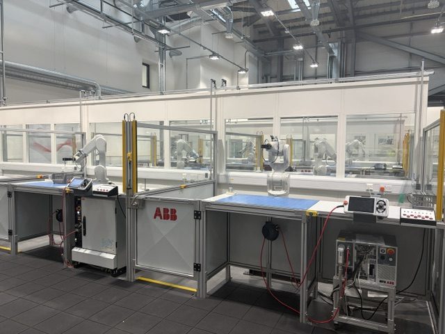 abb robots in a facility
