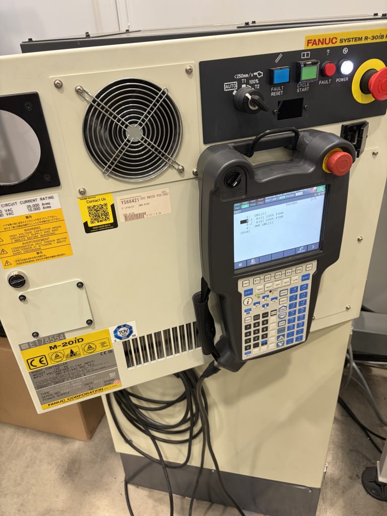 fanuc robot controller being tested for robovigil